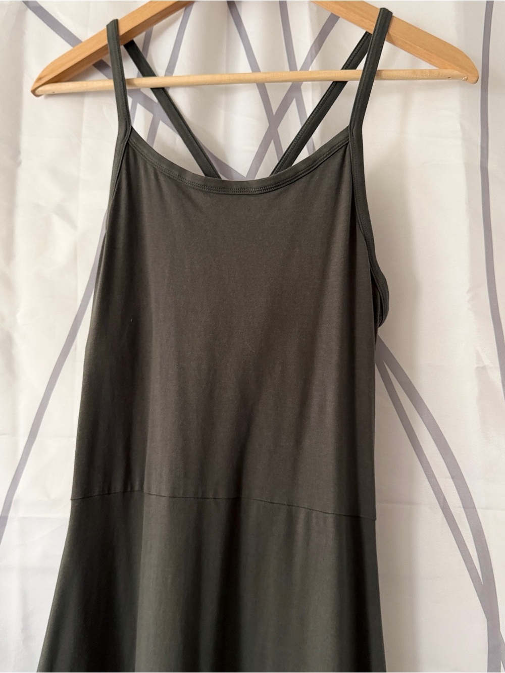 PACT Women's Large Organic Cotton Black Strappy Maxi Tank Dress - Picture 2 of 6